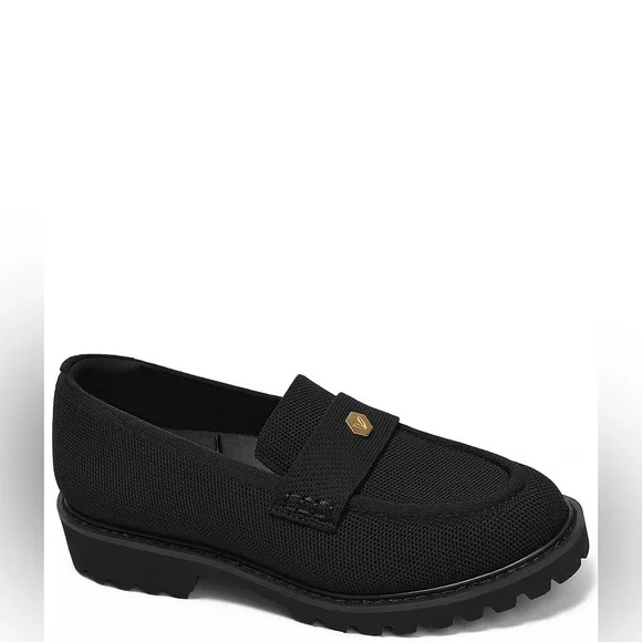 VIVAIA Francesca Knit Platform Chunky Heel Loafers size 39.5 - Picture 2 of 9